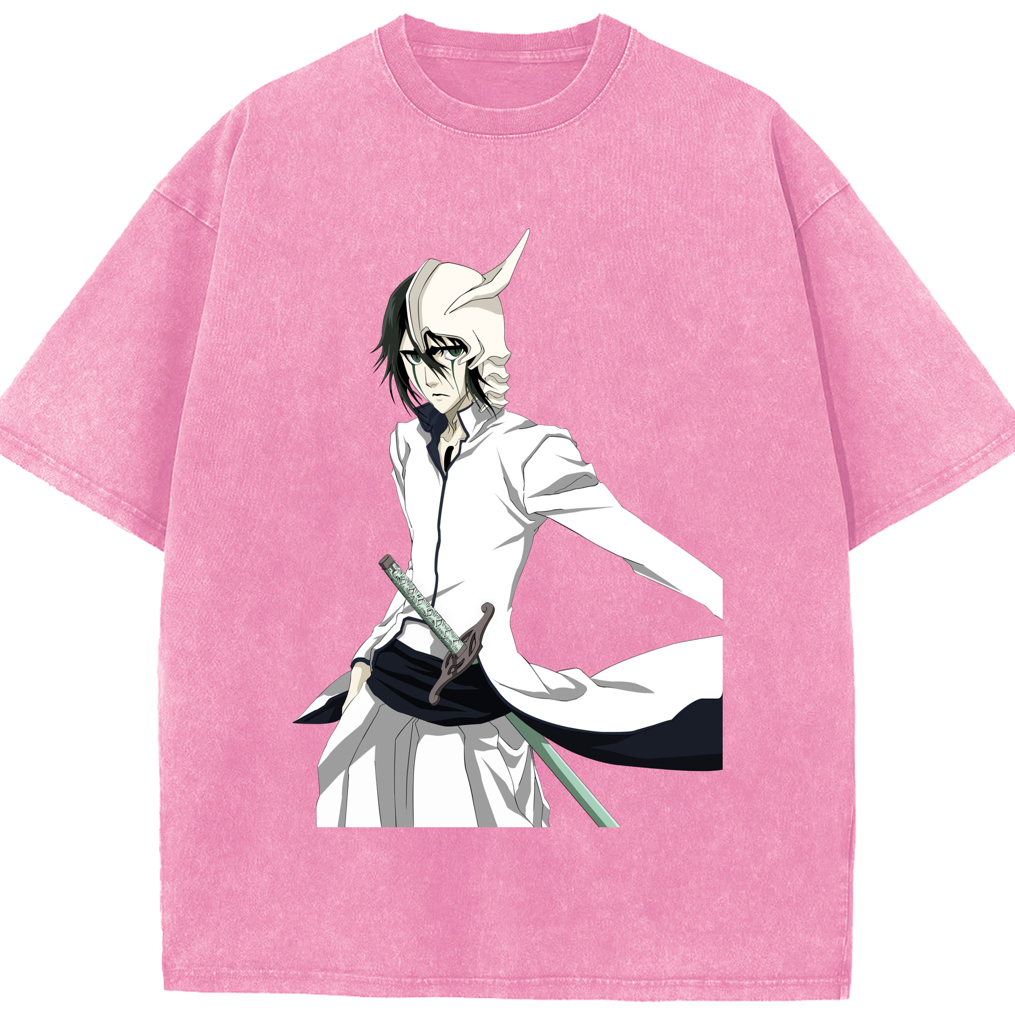 （画像用） ブリーチ ウルキオラ·シファー BLEACH Ulquiorra cifer 綿100% ヴィンテージ風 半袖Tシャツ（フロントプリント）